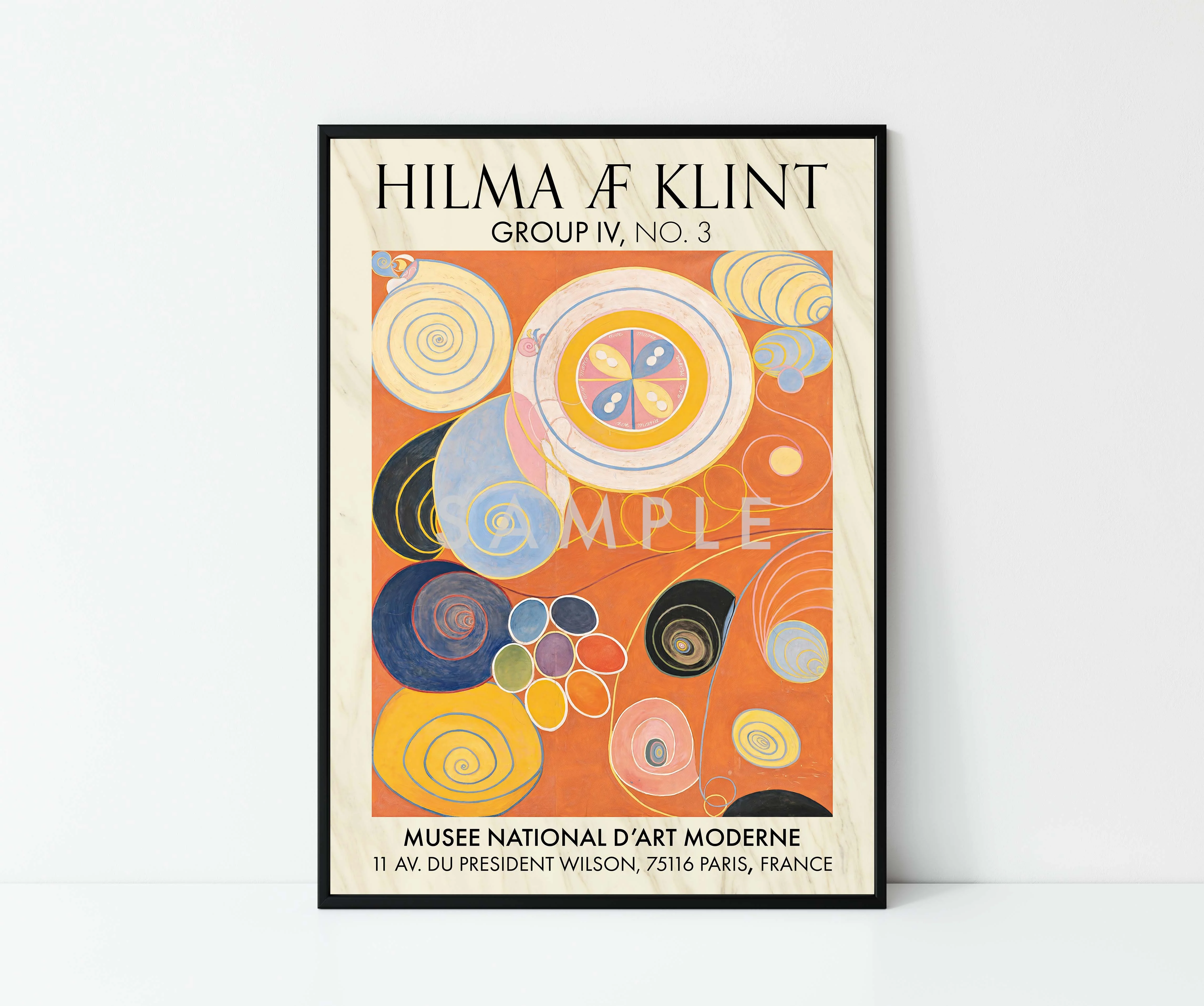 Hilma Klint Orange - Set of 3 - Image 5