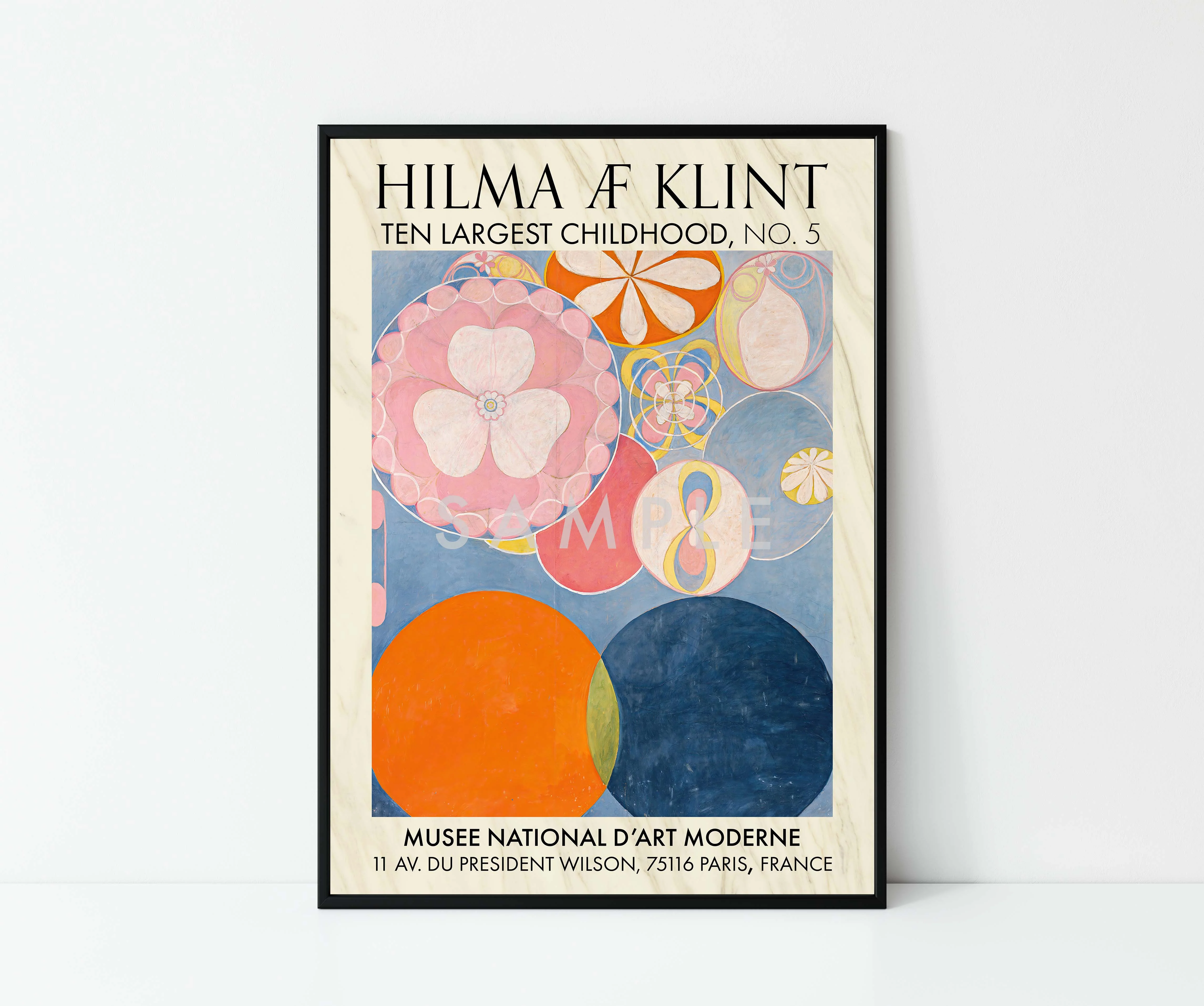 Hilma Klint Orange - Set of 3 - Image 6