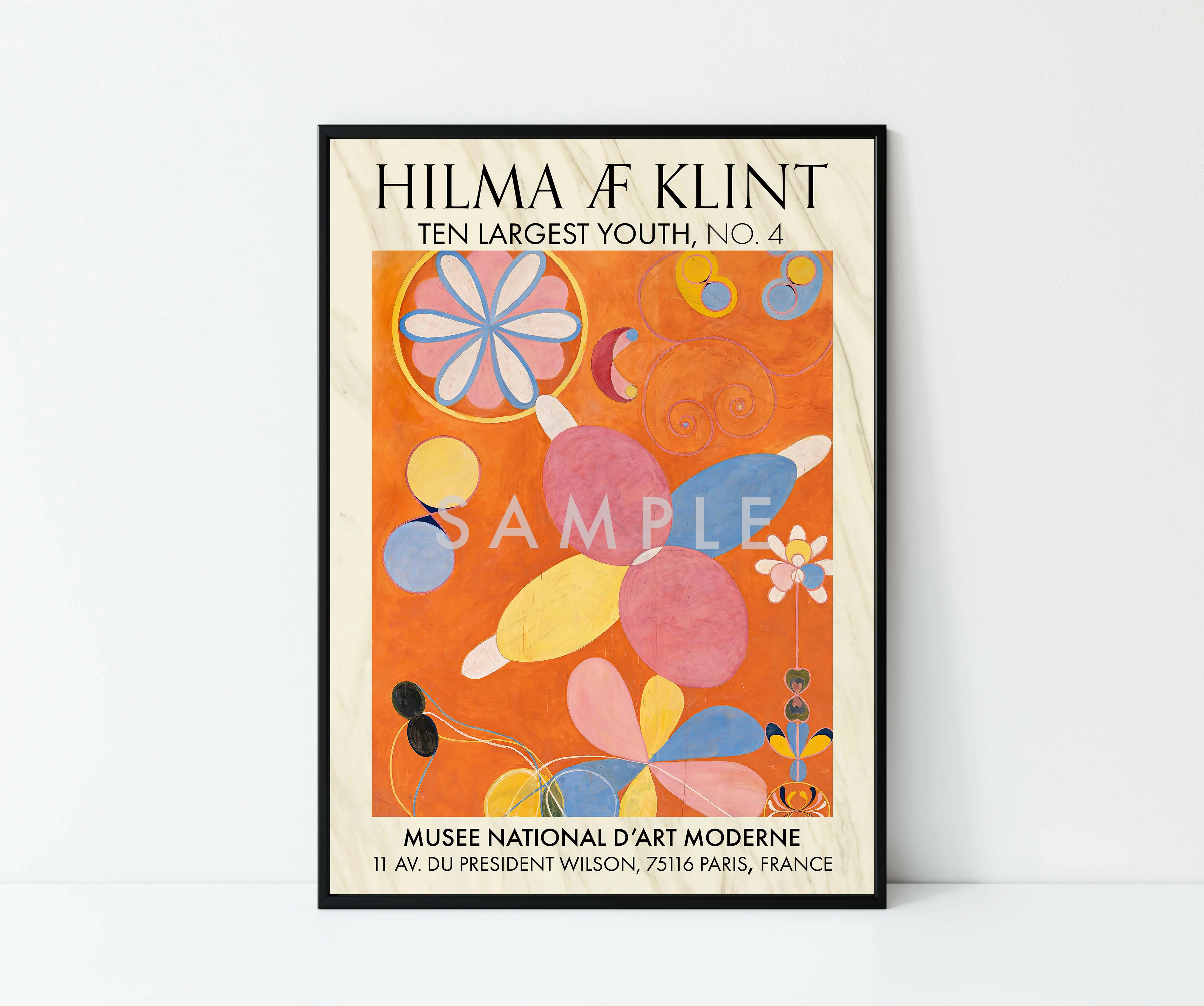 Hilma Klint Orange - Set of 3 - Image 7